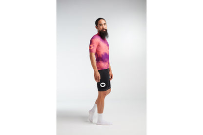 Black Sheep Cycling Men's TOUR Jersey Coral/ Purple Acid