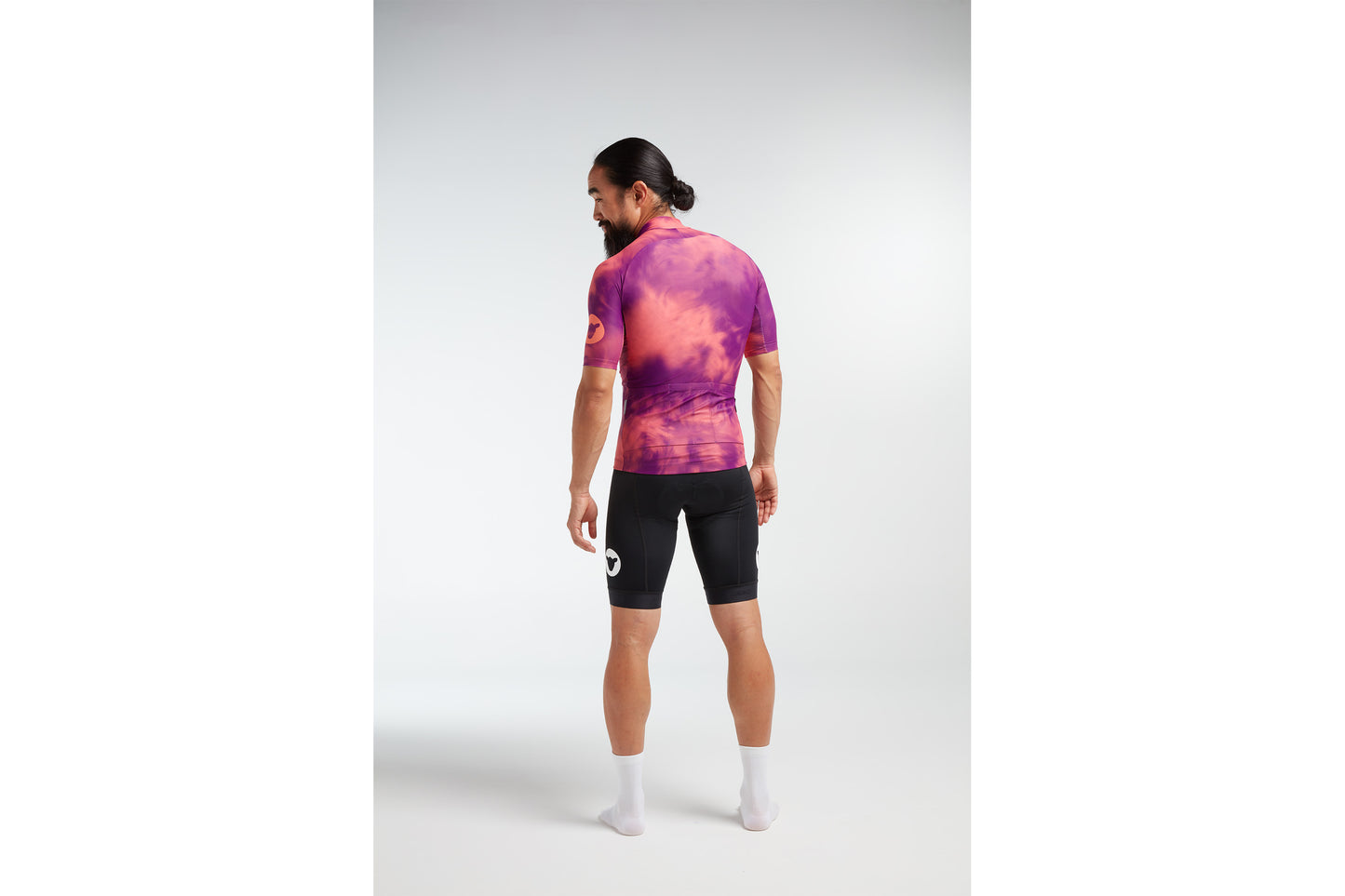 Black Sheep Cycling Men's TOUR Jersey Coral/ Purple Acid
