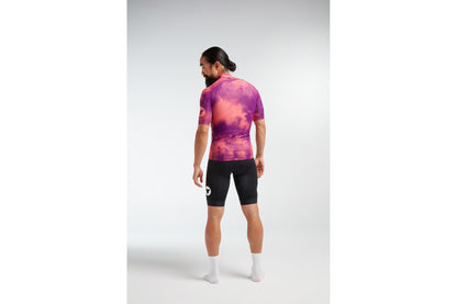 Black Sheep Cycling Men's TOUR Jersey Coral/ Purple Acid
