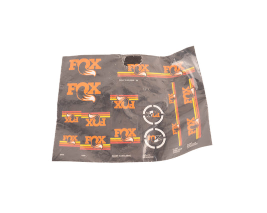 Fox Decal AM Heritage Fork and Shock Kit Org Rainbow