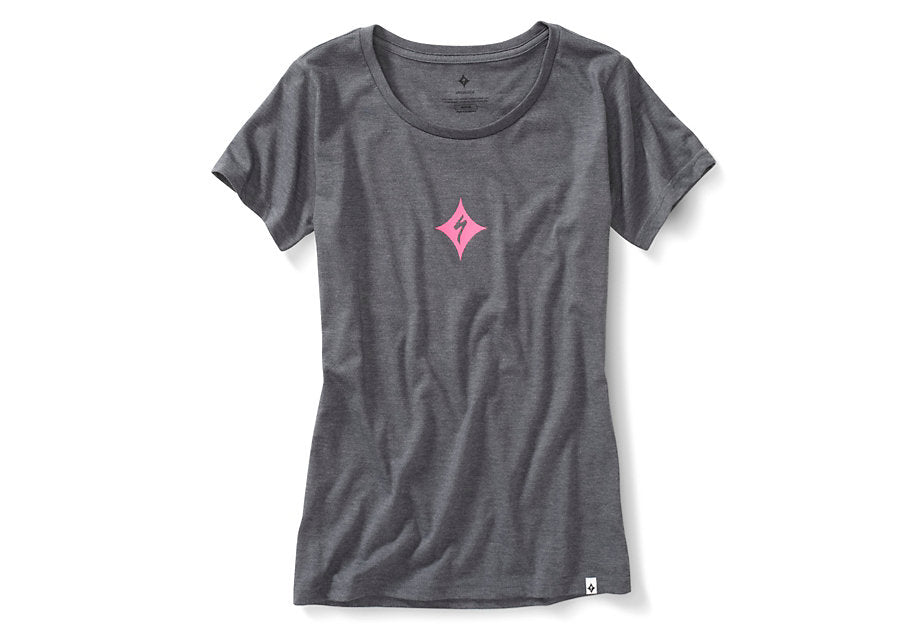 Specialized Brand Tee Wmn Tee Carbon Small