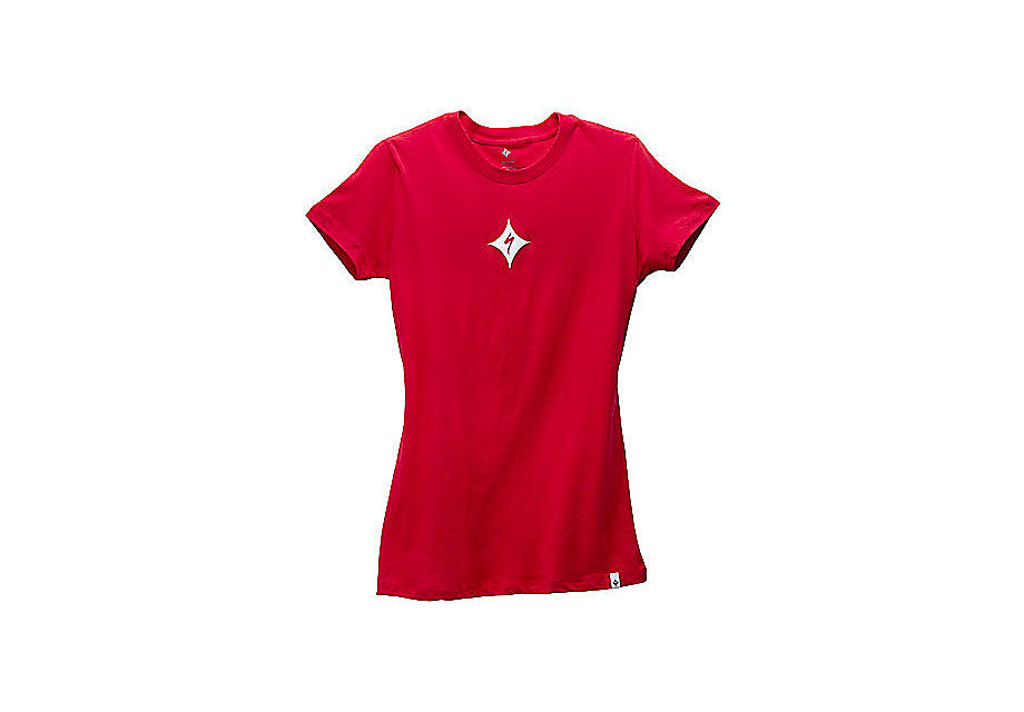 Specialized Brand Tee Wmn Tee Red/White Large