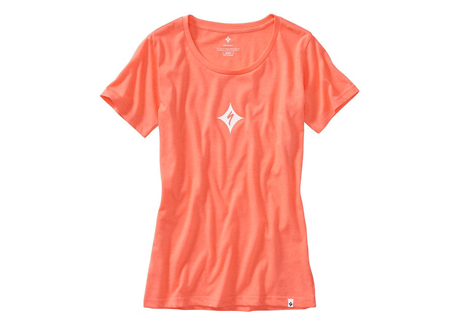 Specialized Brand Tee Wmn Tee Coral Medium