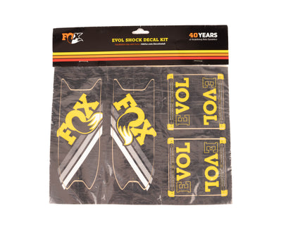 Fox Shox Decal 2015 AM Heritage EVOL Kit Yel