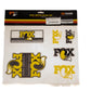 Fox Shox Decal 2015 AM Heritage EVOL Kit Yel