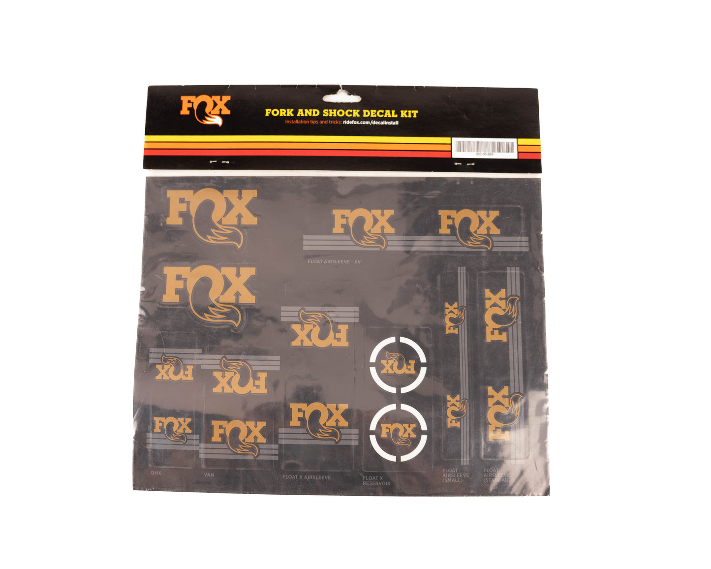 Fox Decal AM Heritage Fork and Shock Kit Gold