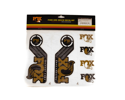 Fox Decal AM Heritage Fork and Shock Kit Gold