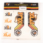 Fox Decal AM Heritage Fork and Shock Kit Org Rainbow
