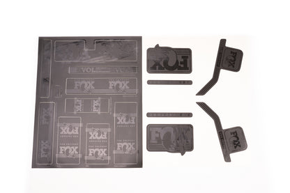 Fox Shox Decal 2015 AM Heritage EVOL Fork & Shock Kit Stealth Blk