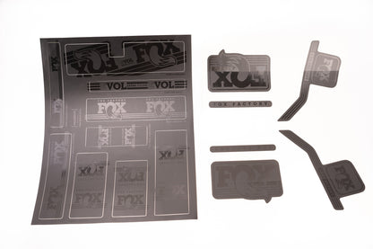 Fox Shox Decal 2015 AM Heritage EVOL Fork & Shock Kit Stealth Blk