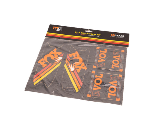 Fox Shox Decal 2015 AM Heritage EVOL Kit Org