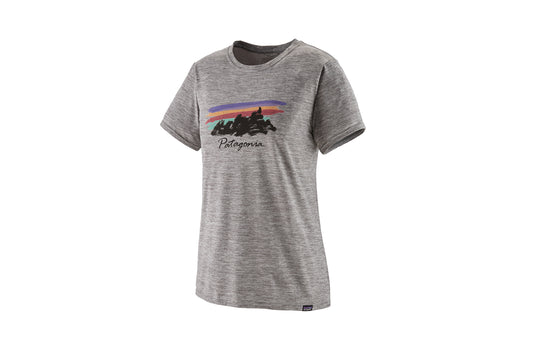 Patagonia Capilene Cool Daily Graphic Shirt Wmns Free Hand Fitz Roy FthrGry