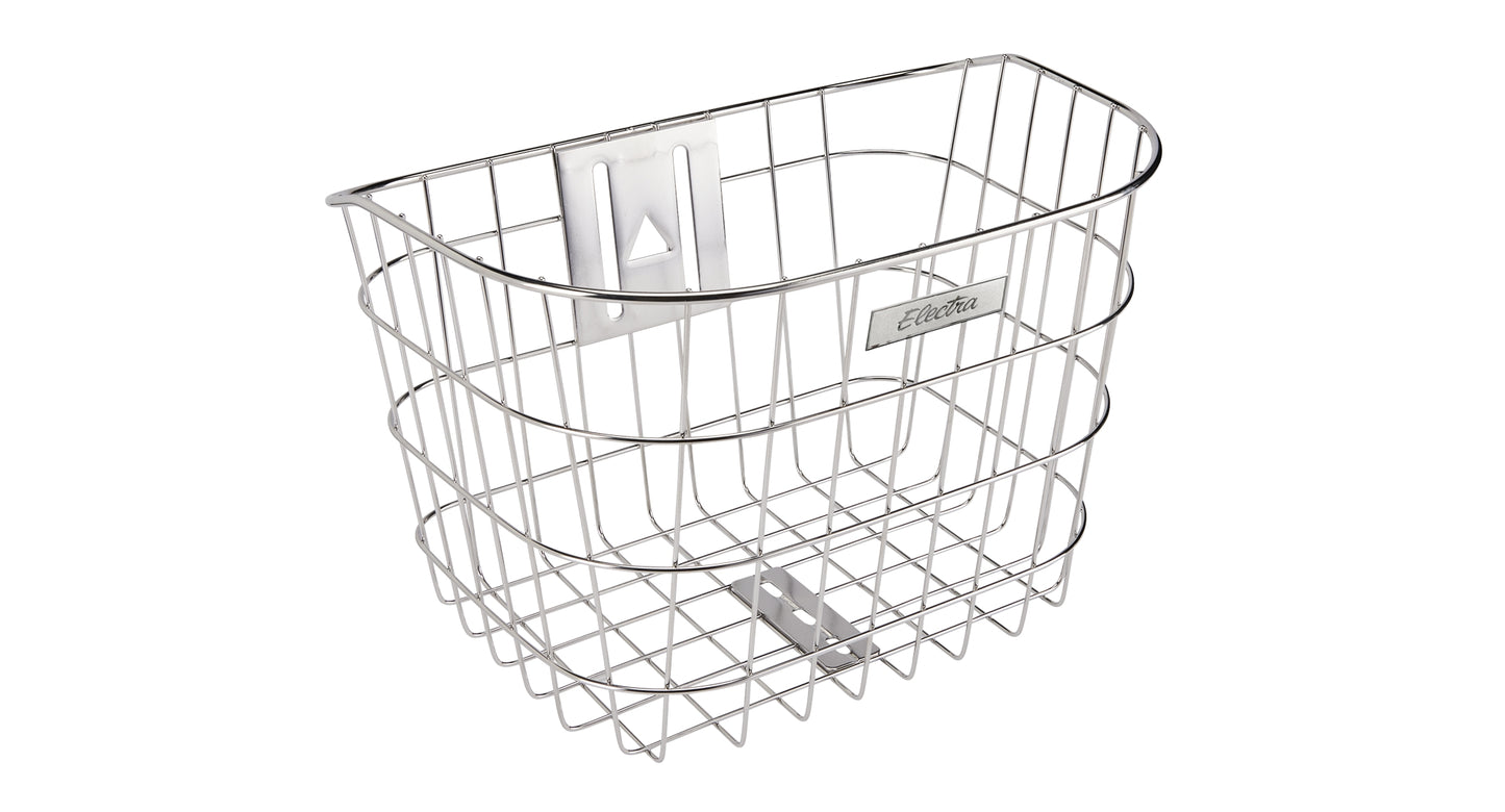 Electra Basket  Stainless Wire Headset Mounted Front
