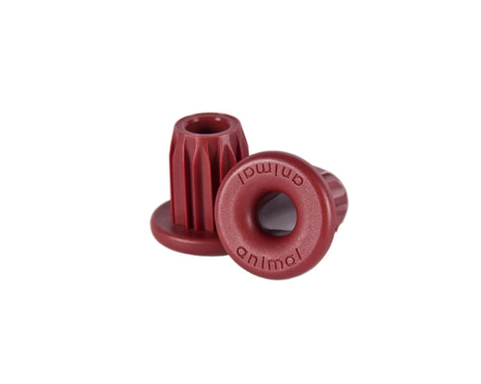 Animal Plastic Bar End  Burgundy