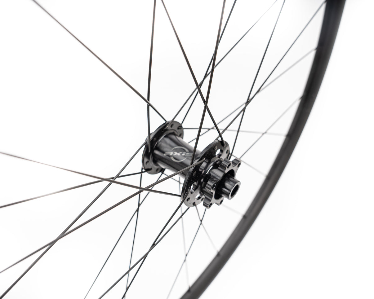 Axis Sport Disc 700c 12x100/142mm wheelset Blk Incycle Bicycles