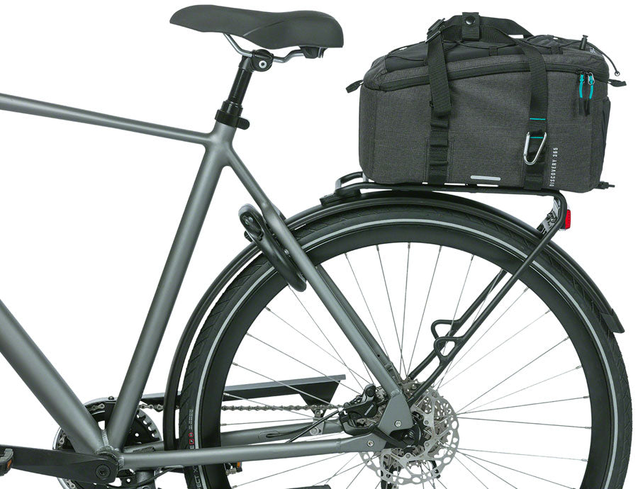 BASIL DISCOVERY 365D TRUNKBAG - MEDIUM MIK ATTACHMENT BLACK