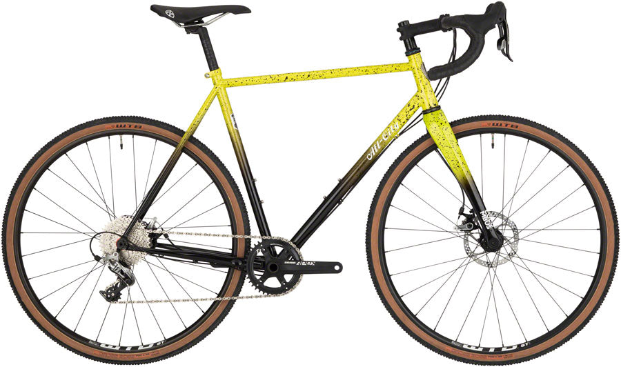 ALL-CITY MACHO KING A.C.E 49 エンビィ　ホイール All-City Macho King A.C.E. Bike - Yellow Fade Splatter – Incycle