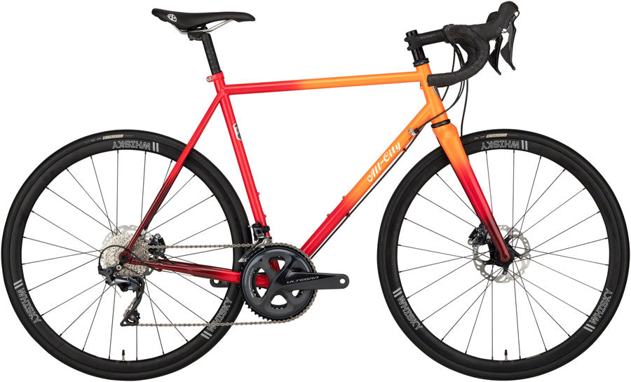 All-City Zig Zag Ultegra Bike  - Orange/Red Fade