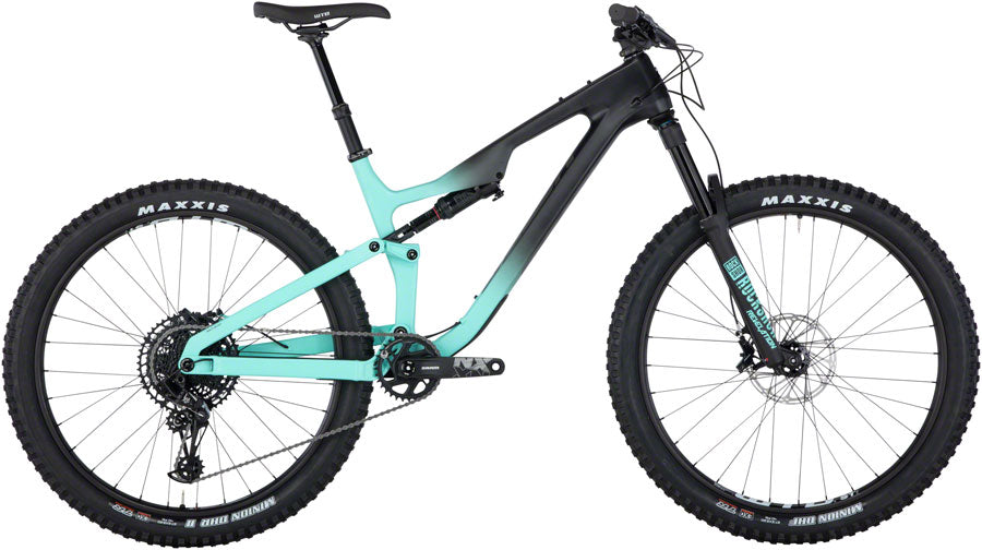 Salsa Rustler Carbon NX Eagle Bike - Black/Blue/Fade