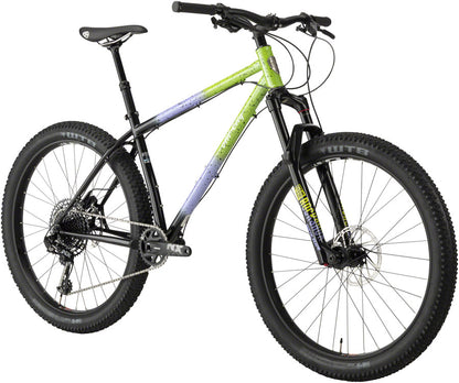 All-City Electric Queen Bike - Blue/Lime Splatter