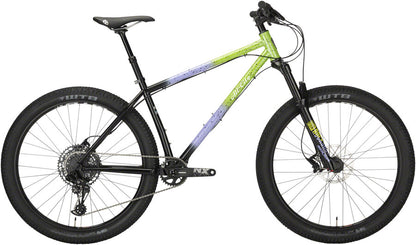 All-City Electric Queen Bike - Blue/Lime Splatter