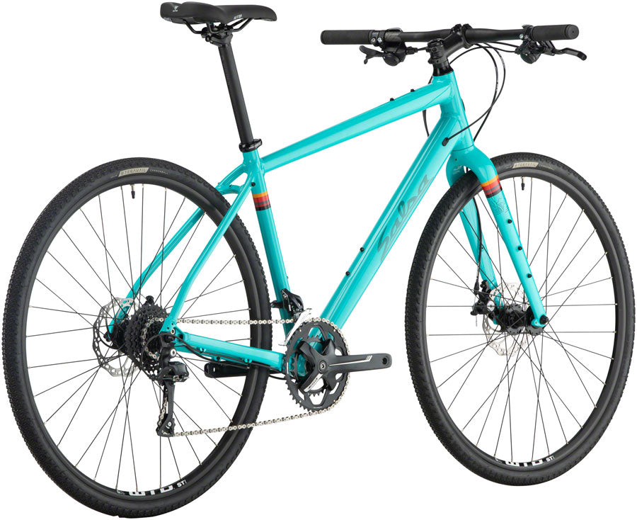 Salsa Journeyman Flat Bar Sora 700 Bike - Teal