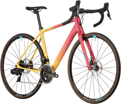 Salsa Warroad Force AXS Bike - Pink/Yellow Fade, 700