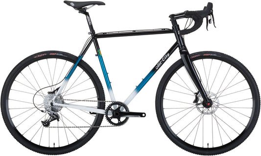 All-City Macho King Bike - Black/Teal Fade