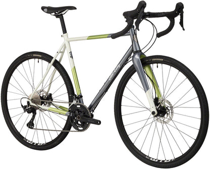 All-City Cosmic Stallion GRX Bike - Gunmetal/Sage/Cream Stripe