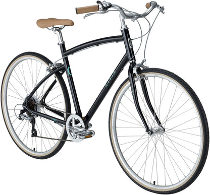 Civia Lowry 7-Speed Step-Over Bike - Black Jelly Bean/ Mint Green