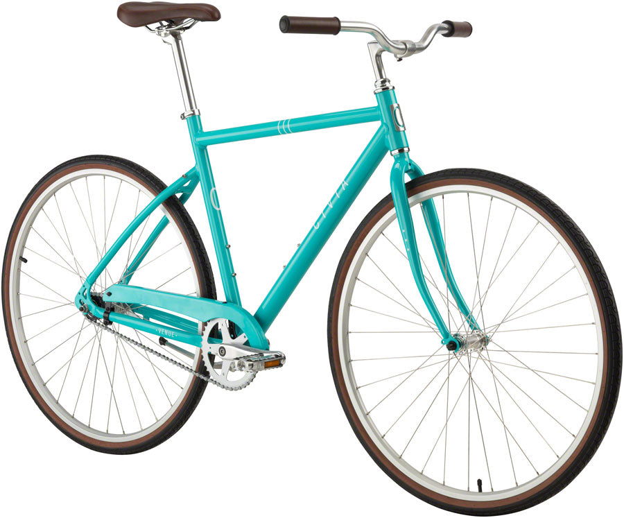 Civia Venue Single-Speed Coaster Bike - Aqua/White
