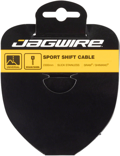 Jagwire Sport Shift Cable - 1.1 x 2300mm, Slick Stainless Steel, For SRAM/Shimano