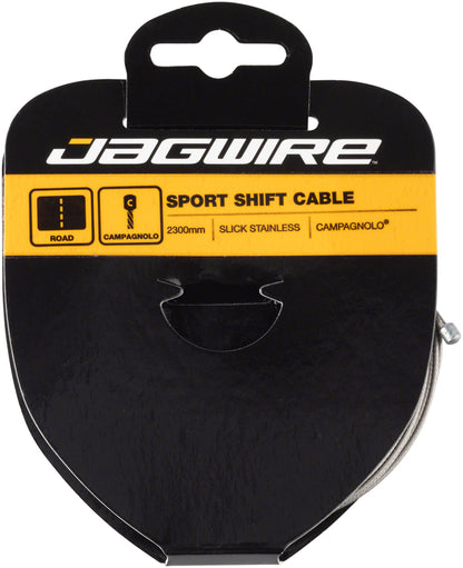 Jagwire Sport Shift Cable - 1.1 x 2300mm, Slick Stainless Steel, For Campagnolo