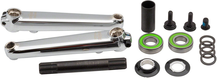 Sunday Saker v2 Cranks 175mm w/19mm Mid BB Left or Right Hand Drive Chrome
