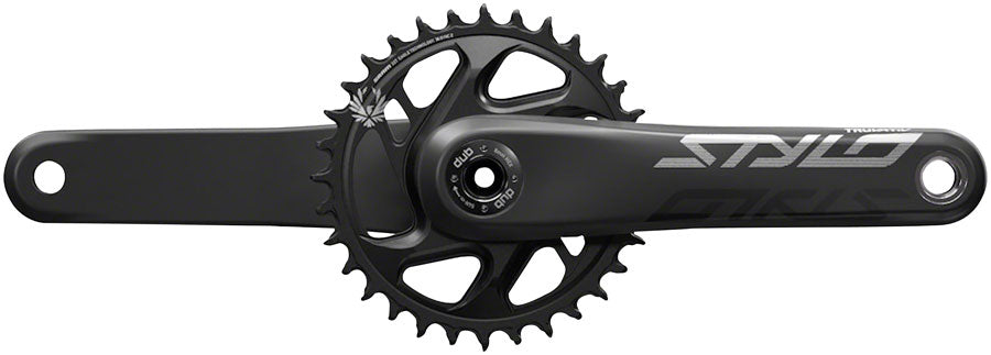 Sram Truvativ Crank Stylo Carbon Eagle Cannondale-AI DUB 12s w Direct Mount 34t X-SYNC 2 Chainring Black (DUB Cups/Bearings Not Included)
