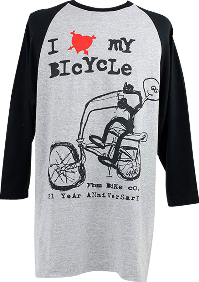 FBM I Love My Bicycle 3/4 T-Shirt