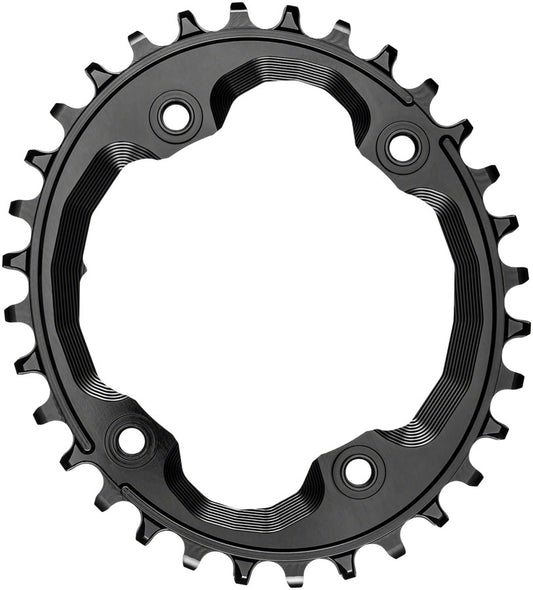 Absoluteblack Oval 96 Bcd Asymmetric Chainring For Shimano Xtr M9000 - Black