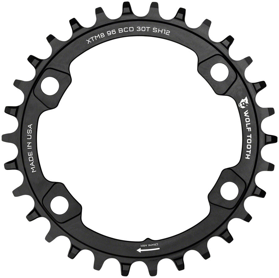 Wolf Tooth 96 Asymmetrical BCD Chainrings for Shimano XT 8000/SLX 7000 and Hyperglide+