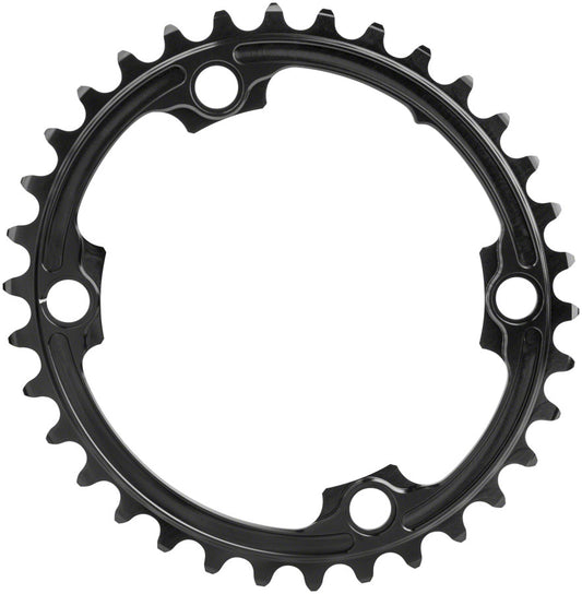 Absoluteblack Premium Oval 110 Bcd 4 Bolt Road Chainring For Shimano 9000 6800 5800 - Black