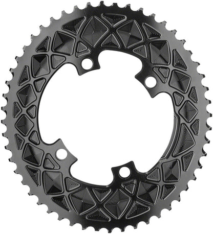 absoluteBLACK Premium Oval 110 BCD 4-Bolt Road Chainring for Shimano 9000/6800/5800