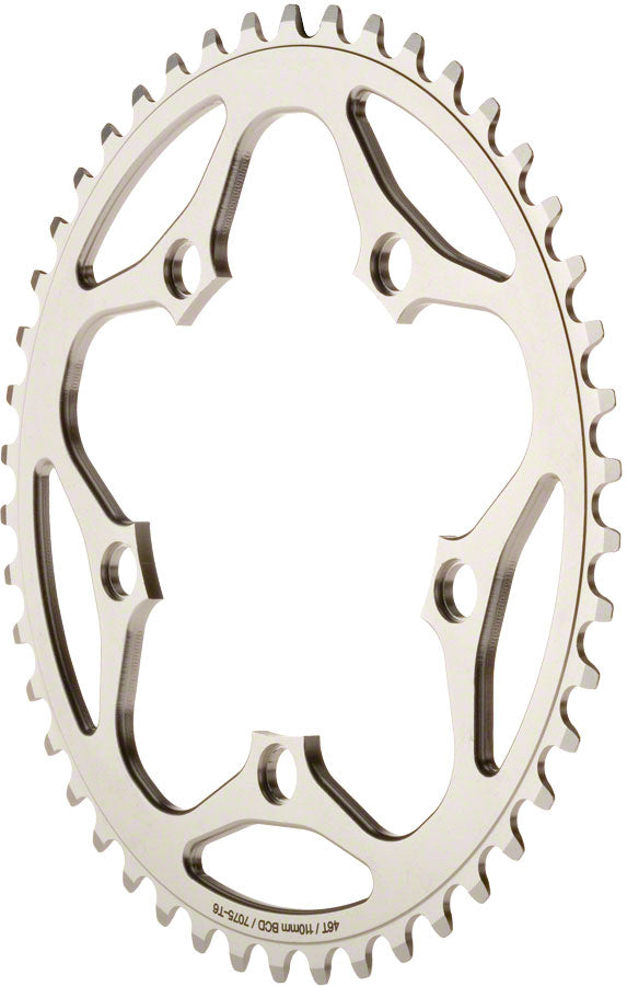Dimension 46t x 110mm Outer Chainring Silver