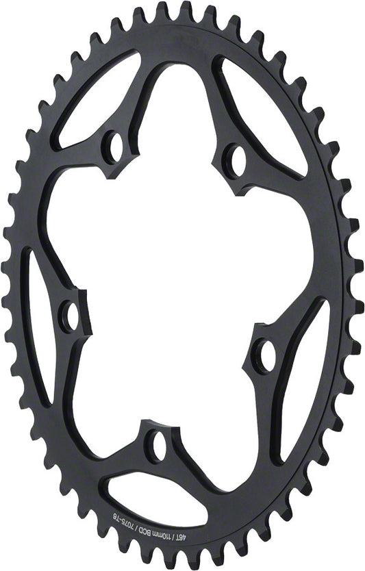 DIMENSION 48T X 110MM OUTER CHAINRING BLACK