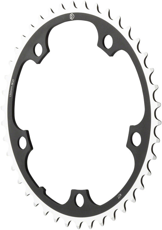 DIMENSION 42T X 130MM CHAINRING SILVER