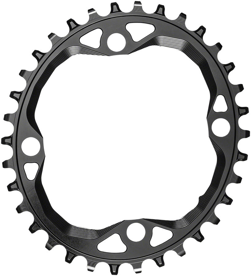 absoluteBLACK Oval 104 BCD 4-Bolt Chainring for Hyperglide+