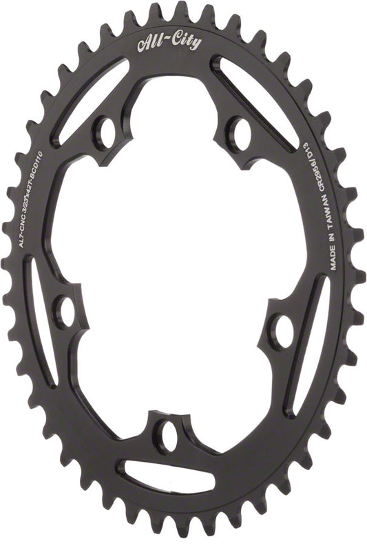 DIMENSION 42T X 110MM CHAINRING BLACK
