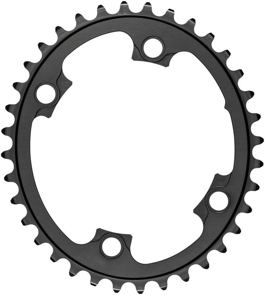 absoluteBLACK Silver Series Oval 110 BCD 4-Bolt Chainring