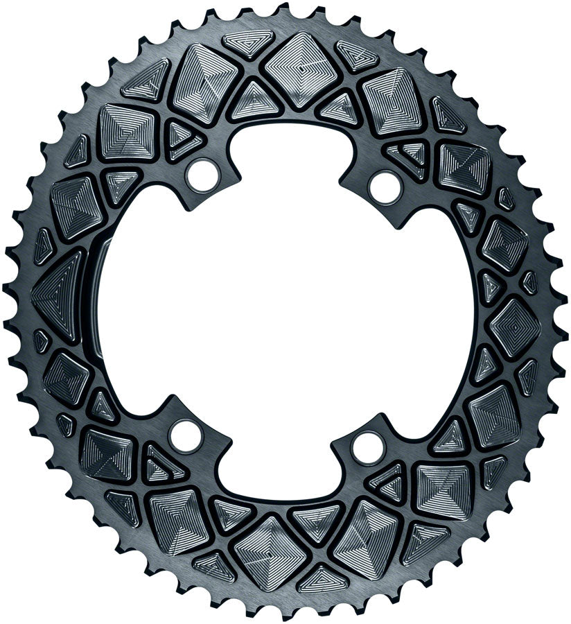 absoluteBLACK Premium Oval 110 BCD 4-Bolt Road Chainring for Shimano 9000/6800/5800