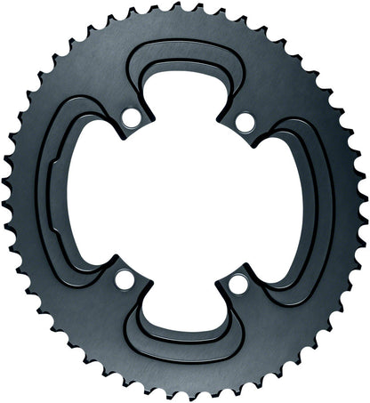 absoluteBLACK Silver Series Oval 110 BCD 4-Bolt Chainring