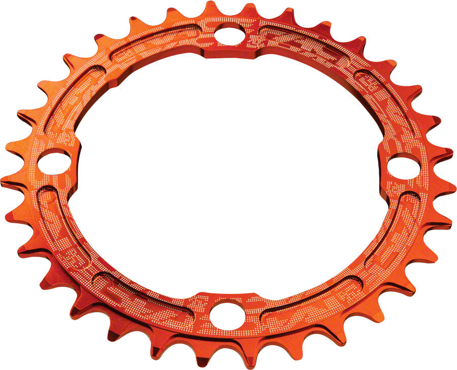 Race Face Narrow-Wide Chain Ring 32T - 104mm BCD, 4-Bolt, Red - For 10/11/12 Speed MTB