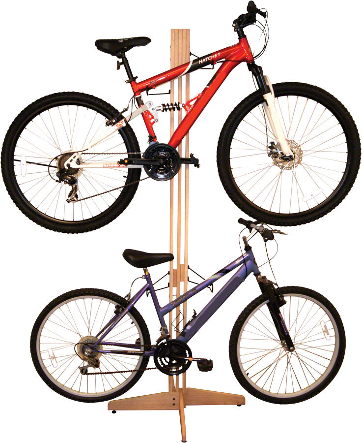 Gear Up Freestanding Oak Bike Storage